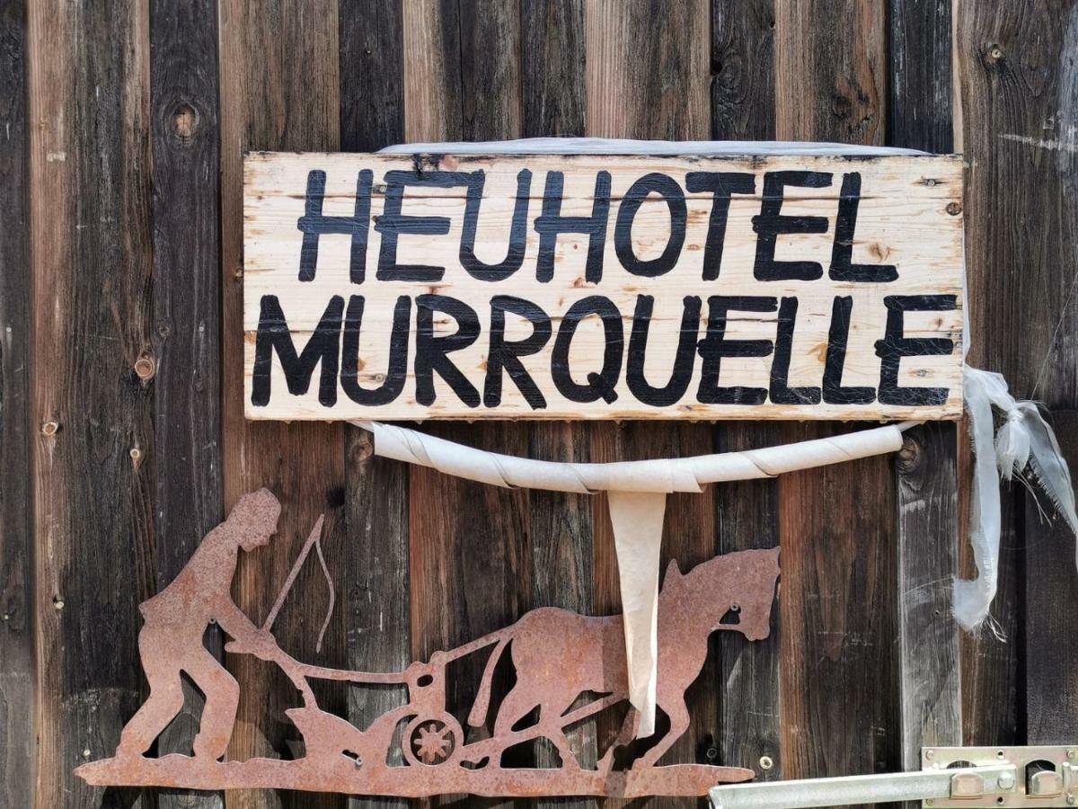 Heuhotel beim Gnadenhof Murrhardt Exterior foto
